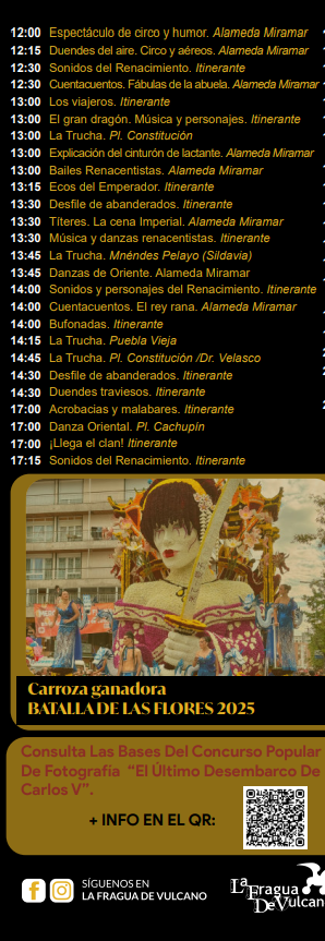 cuando es que dia programa mercado medieval horarios