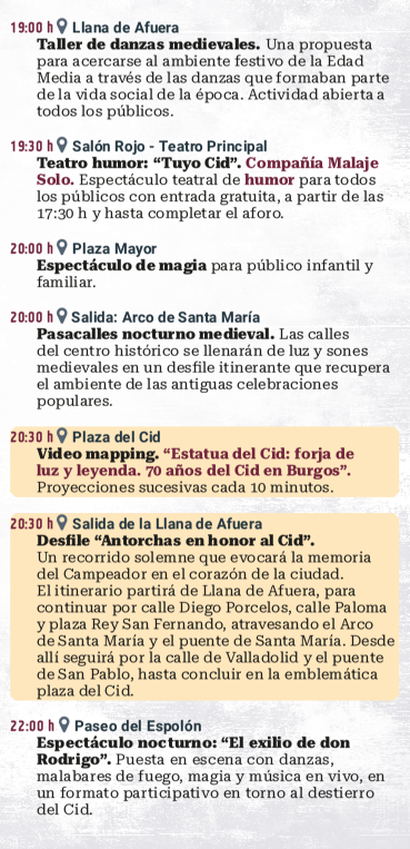 programa cuando es que dia donde horarios