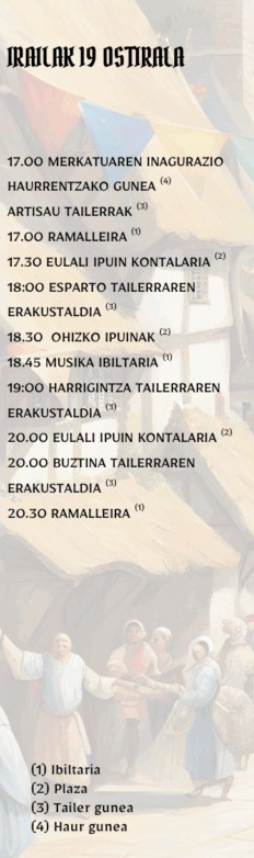 Programa de la Feria Medieval de Lasarte-Oria