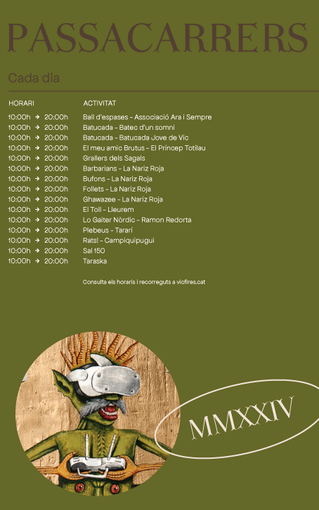 Programa del Mercat Medieval de Vic