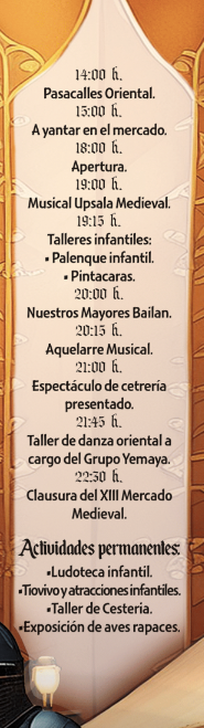 Programa del Mercado Medieval de Valencia de Don Juan