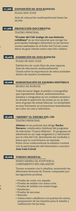 programa cuando es que dia donde horarios