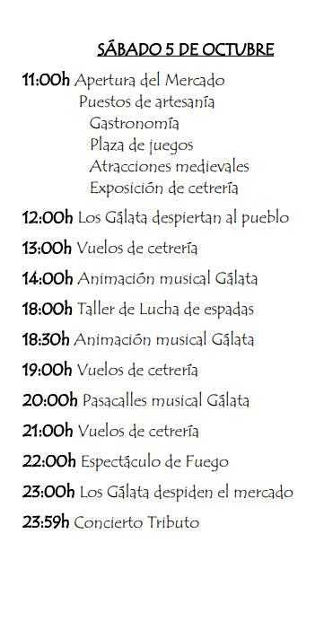 Programa del Mercado Medieval de Villamayor de Santiago