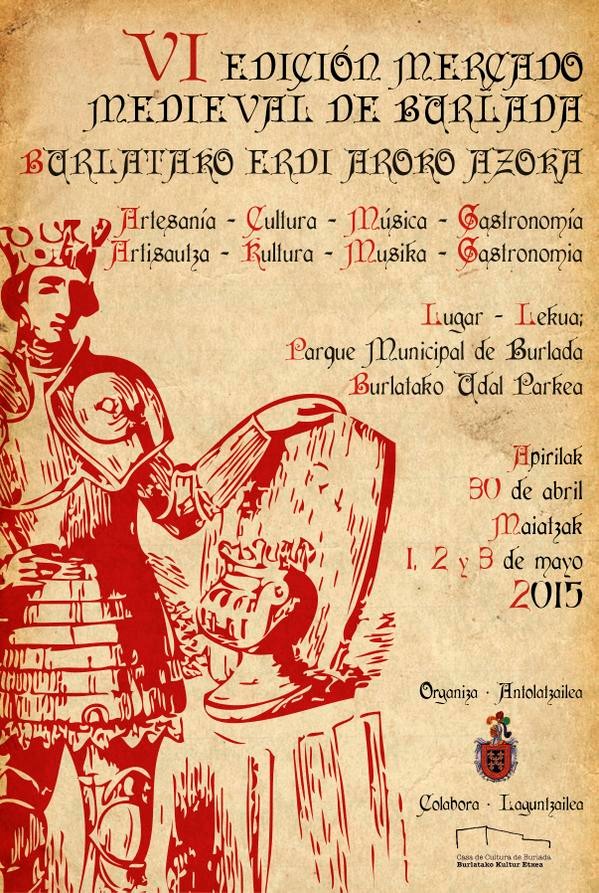 Programa del Mercado medieval en Burlada mayo