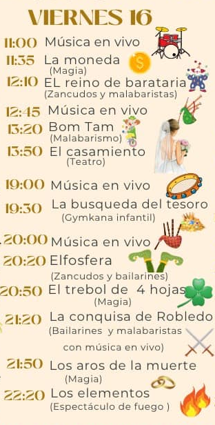 Programa del Mercado Medieval de Robledo de Chavela