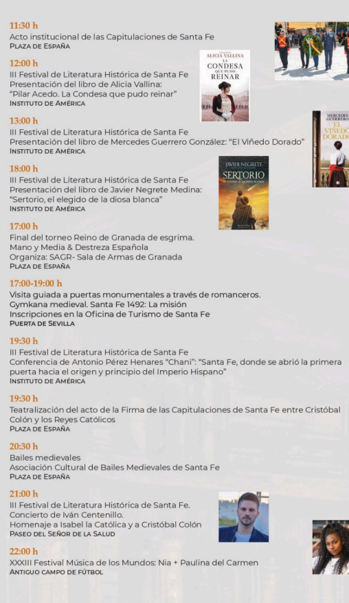 Programa del Mercado Medieval y Colombino de las Capitulaciones de Santa Fe