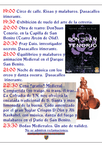 Programa de Juglares en Sahagun