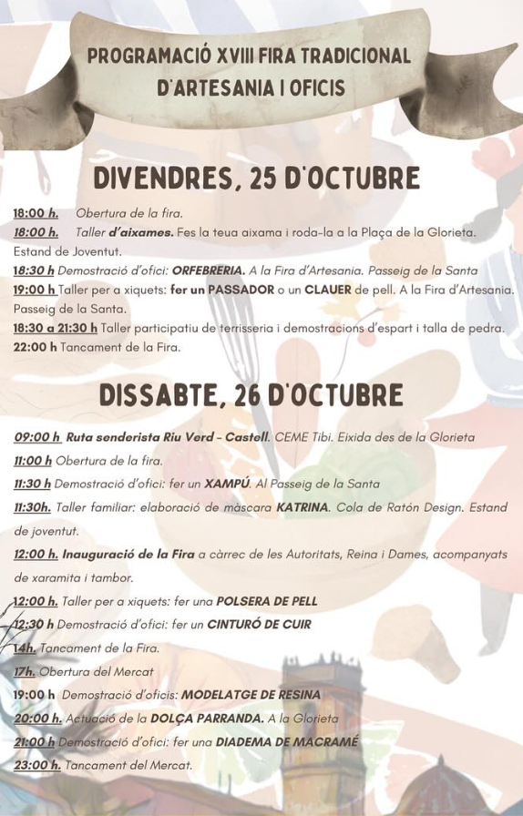 Programa de la Fira de Tibi