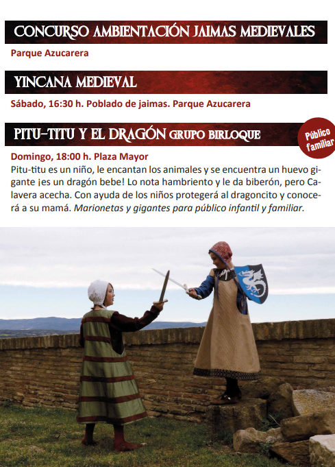 Programa del Homenaje Templario a Guillem de Mont-Rodon en Monzon