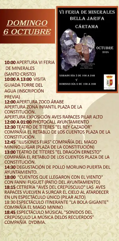 Programa de las Noches de la Bella Jarifa en Cartama