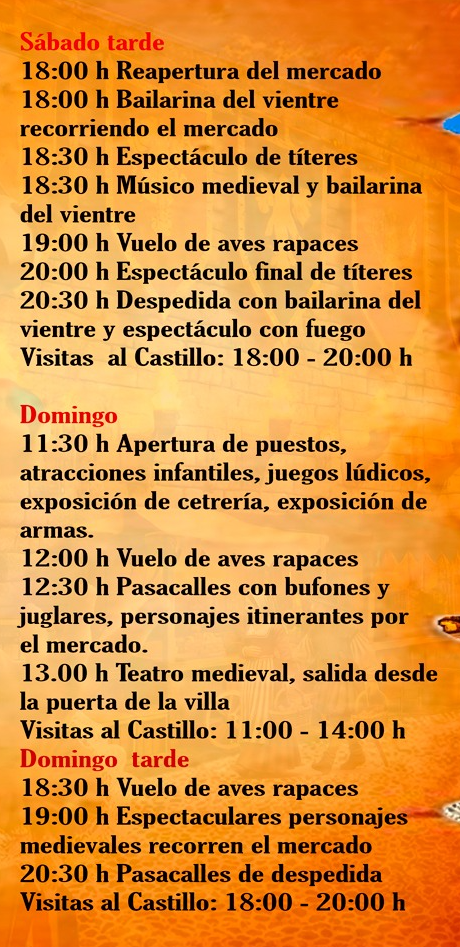 Programa del Mercado Medieval de Hornachuelos