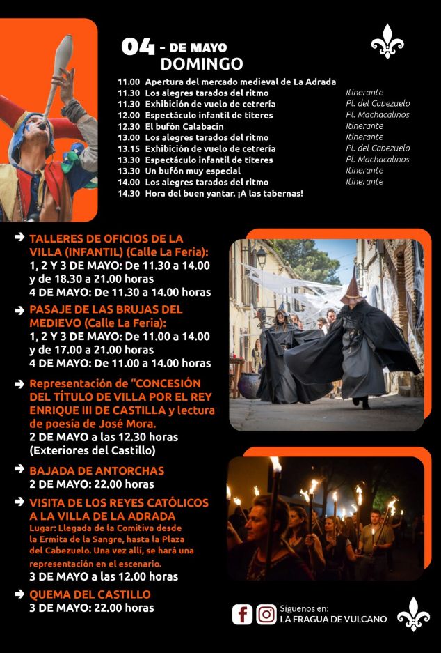 Programa del Mercado Medieval de La Adrada