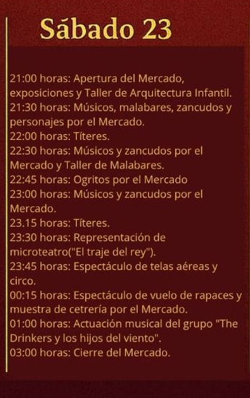 Programa del Mercado Medieval de Santa Eufemia