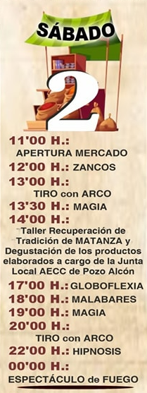 Programa del Mercado Medieval de Pozo Alcon