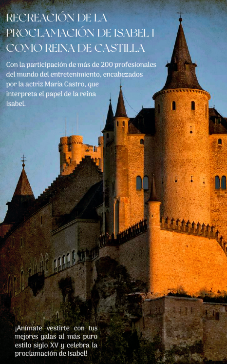 Programa de la Proclamacion de la Reina Isabel la Catolica en Segovia