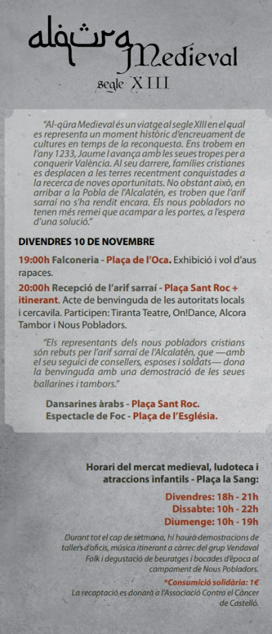 Programa de L Alcora Medieval