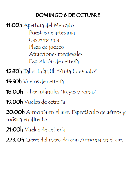 Programa del Mercado Medieval de Villamayor de Santiago