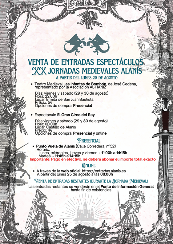 Programa de las Jornadas Medievales de Alanis