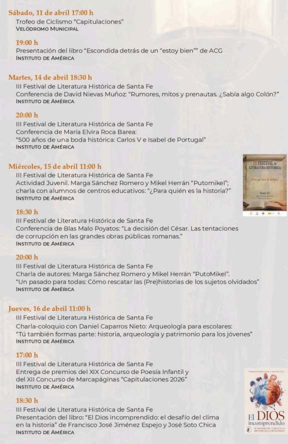 Programa del Mercado Medieval y Colombino de las Capitulaciones de Santa Fe