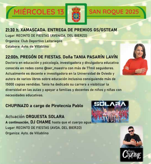 Programa del Mercado Medieval Romano y Fiestas de Villablino