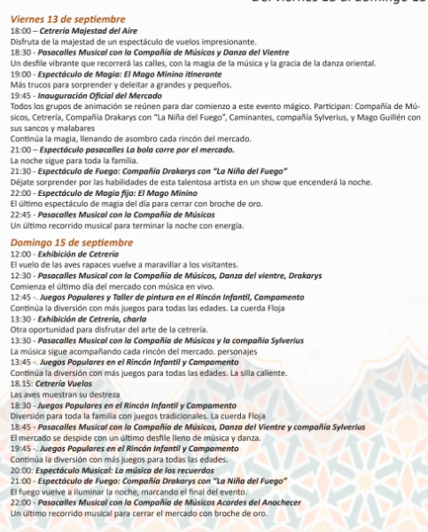 Programa de la Zambra Morisca en Archidona