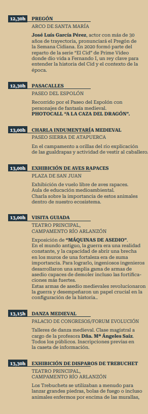 programa cuando es que dia donde horarios