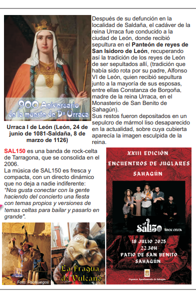 Programa de Juglares en Sahagun