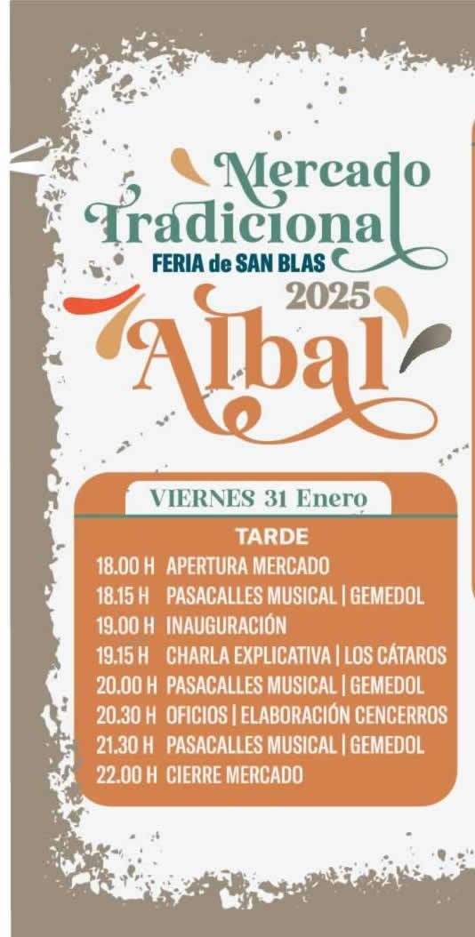 Programa de la Feria de San Blas en Albal