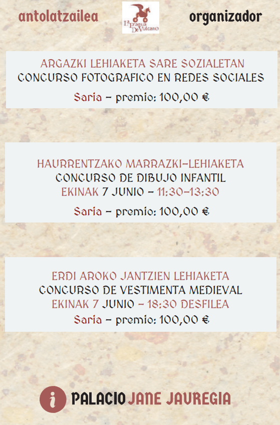 Programa del Mercado Medieval de Ugao Miraballes Erdi Aroko Azoka