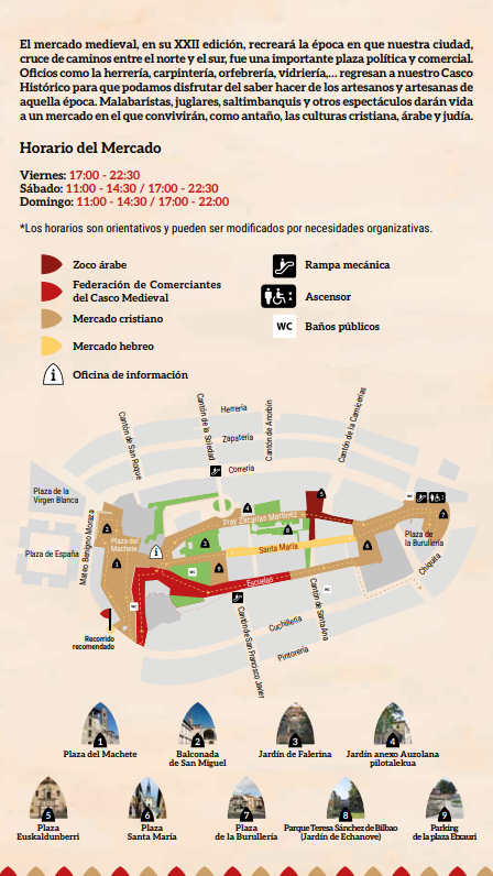 Programa del Mercado Medieval de Vitoria Gasteiz