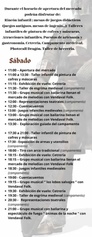 Programa del Mercado Medieval de Callosa de Segura