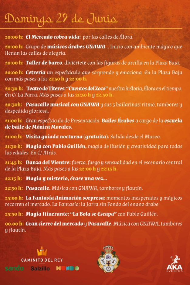 Programa del Zoco Arabe de Alora