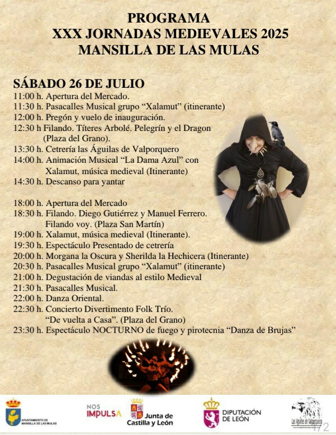 Programa de las Jornadas Medievales de Mansilla de las Mulas