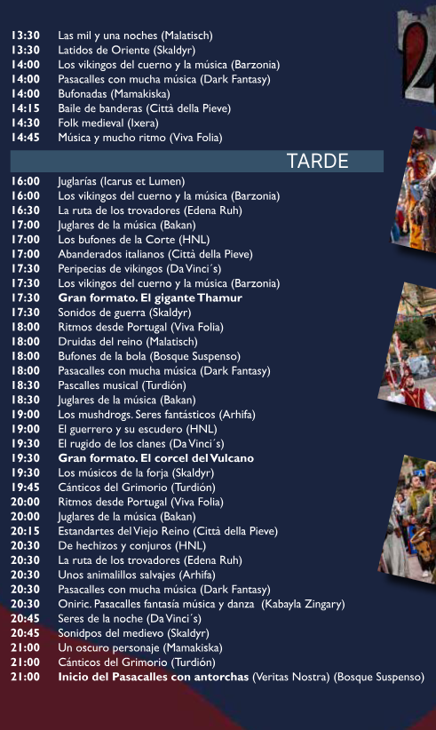 Programa de las Jornadas Medievales en Oropesa de Toledo