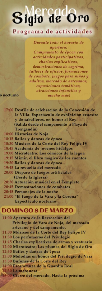 Programa del Privilegio de Vara en Noja