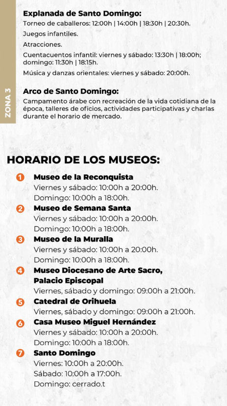 cuando es, donde y programa del Mercado Medieval de Orihuela