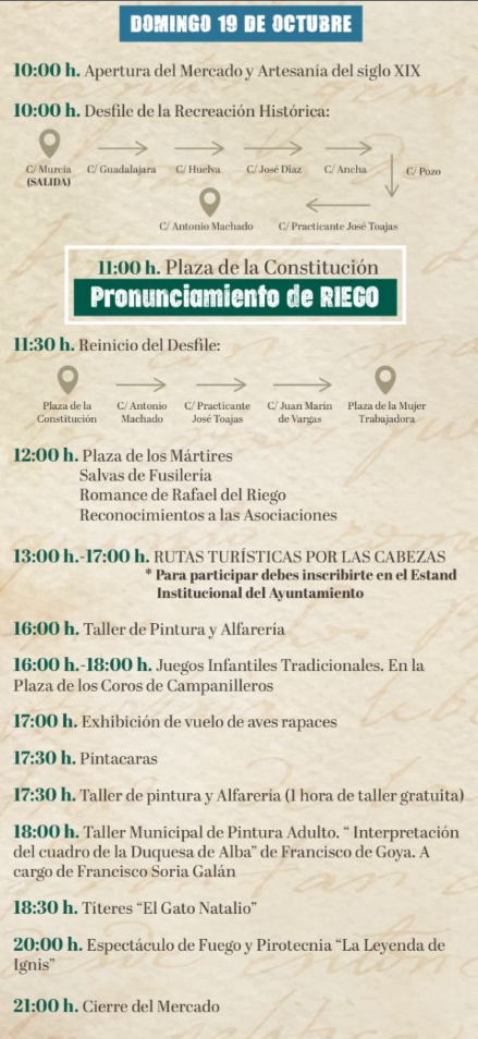 cuando es, horarios, pronunciamiento de riego