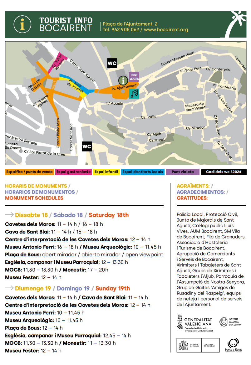 Programa de la Fira de Comerç de Bocairent
