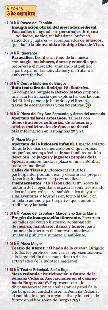 programa cuando es que dia donde horarios