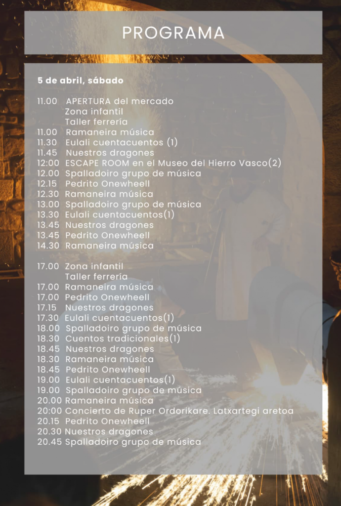 Programa del Mercado Medieval de Legazpi