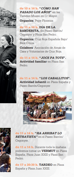 Programa del Dia de la Faldeta en Fraga