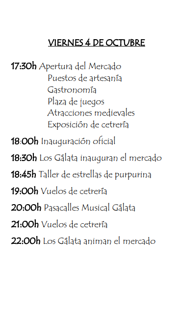 Programa del Mercado Medieval de Villamayor de Santiago