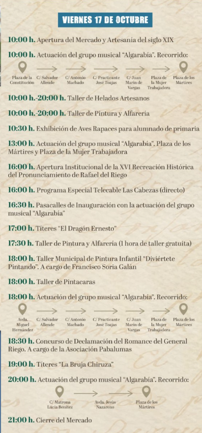 cuando es, horarios, pronunciamiento de riego