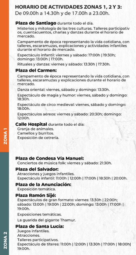 cuando es, donde y programa del Mercado Medieval de Orihuela