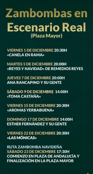 Programa de la Navidad en Chiclana