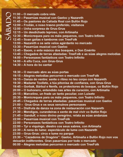 Programa del Mercado Medieval de Naron