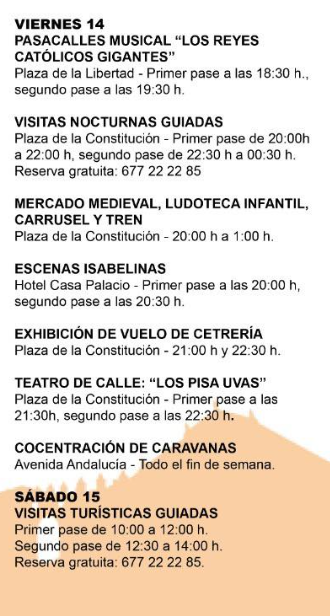 Cena Medieval en Mengibar