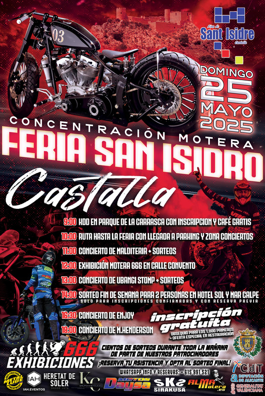 Programa de la Feria de San Isidro en Castalla