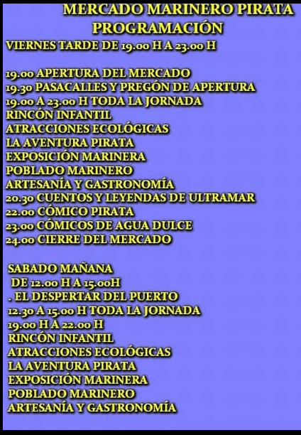 Programa del Mercado Marinero de conil