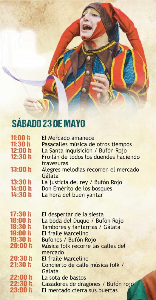 Programa del Mercado Medieval de Mejorada